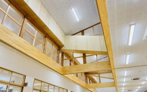 浅川町立浅川中学校校舎