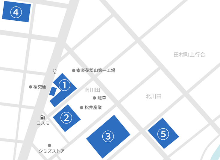 藤寿産業・工場配置図